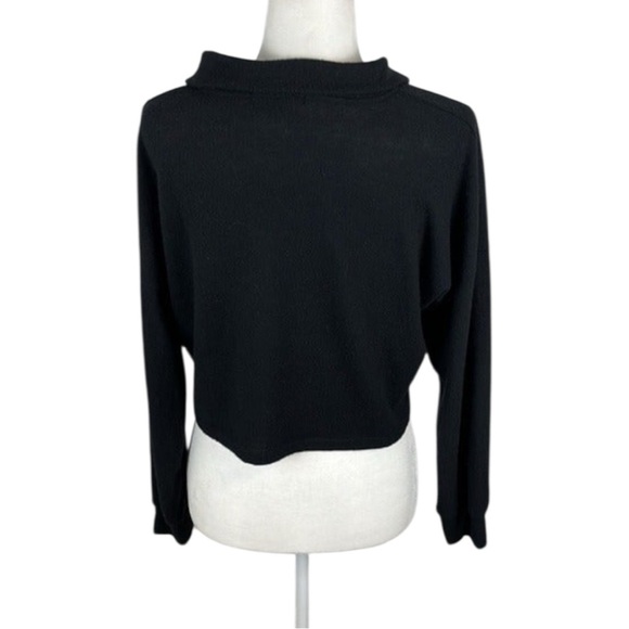 Caution To The Wind Black Cropped Top Size Medium - Picture 4 of 7